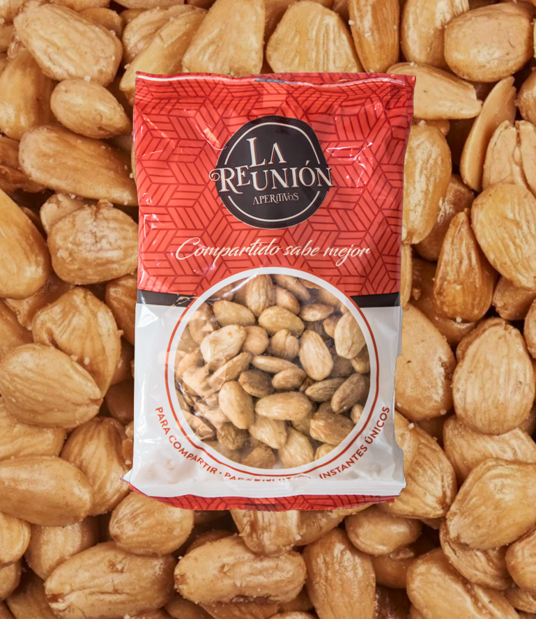Almendra Frita con Sal (Caja con 12 bolsas)